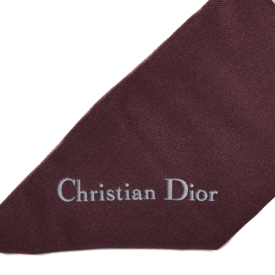 Silk Oblique Mitzah Scarf Bordeaux