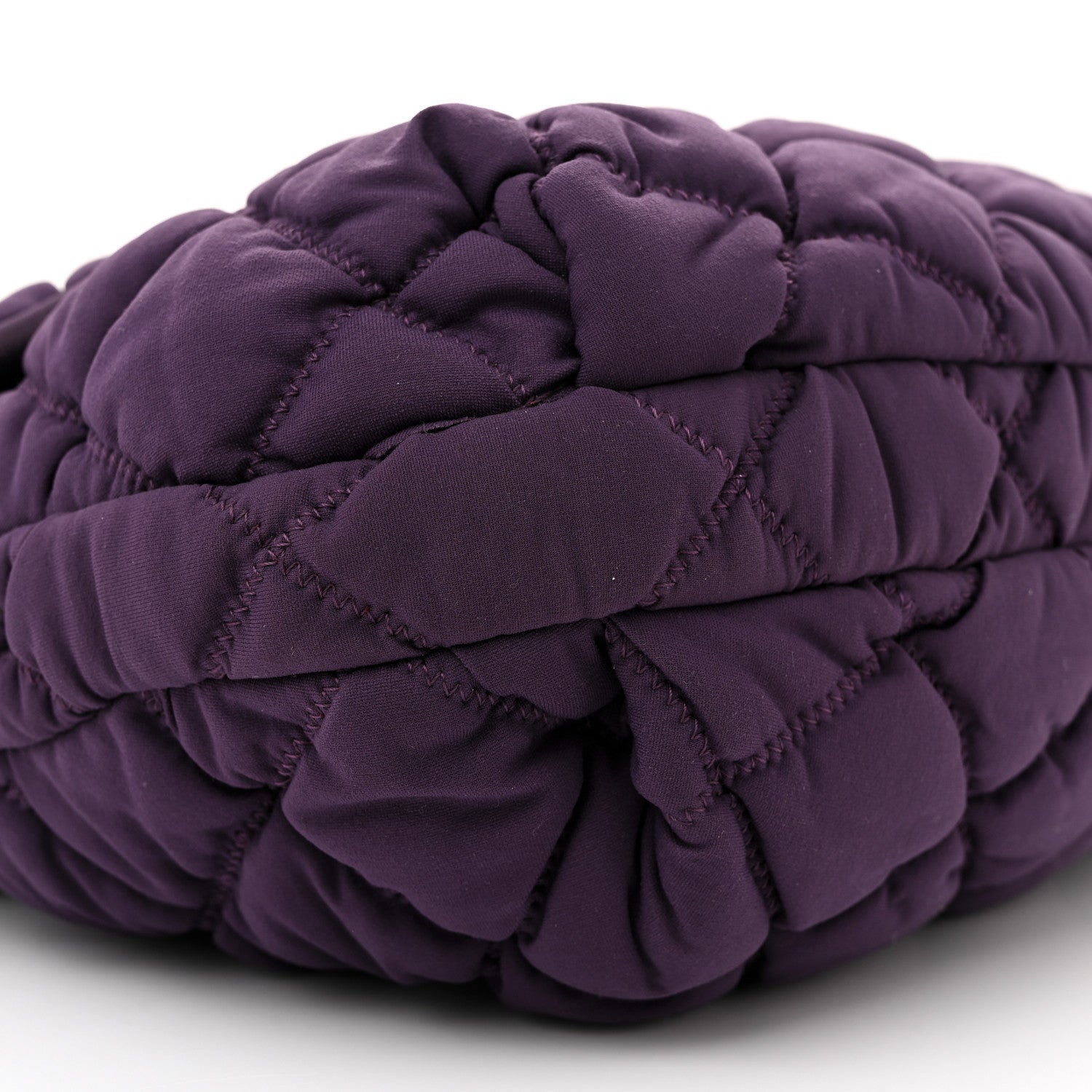 Chanel Nylon Bubble Quilt Accordion Flap Purple 8 of 11