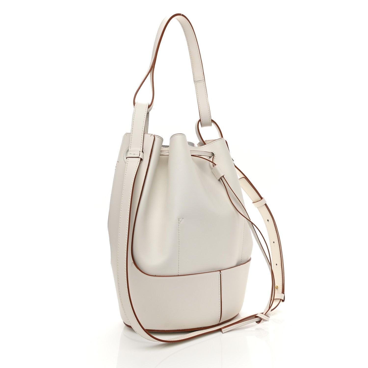Loewe Calfskin Small Balloon Bucket Bag Soft White 3 of 16
