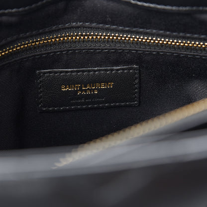 Saint Laurent Calfskin Y Quilted Monogram Medium Loulou Chain Satchel Black 5 of 11
