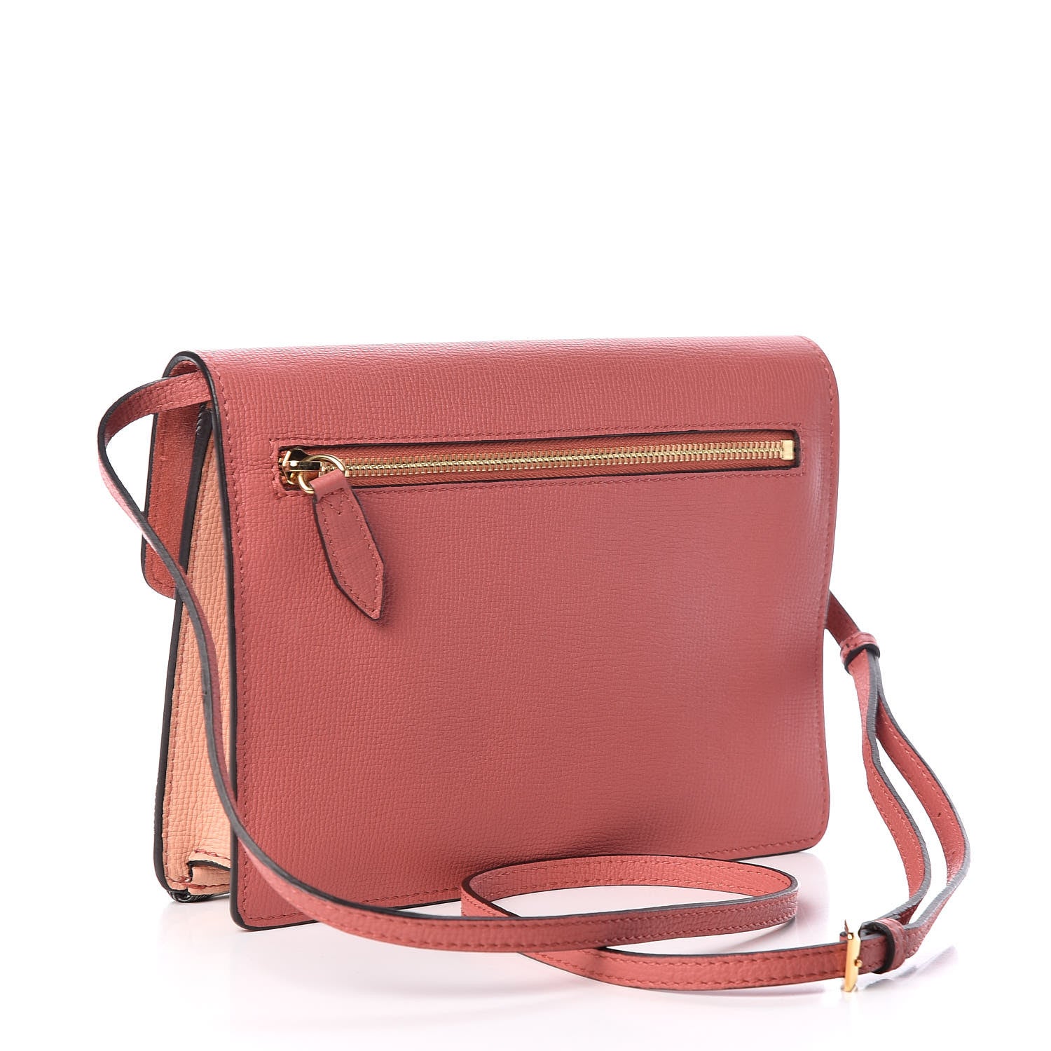 Burberry Derby Calfskin House Check Small Macken Crossbody Bag Copper Pink 3 of 10