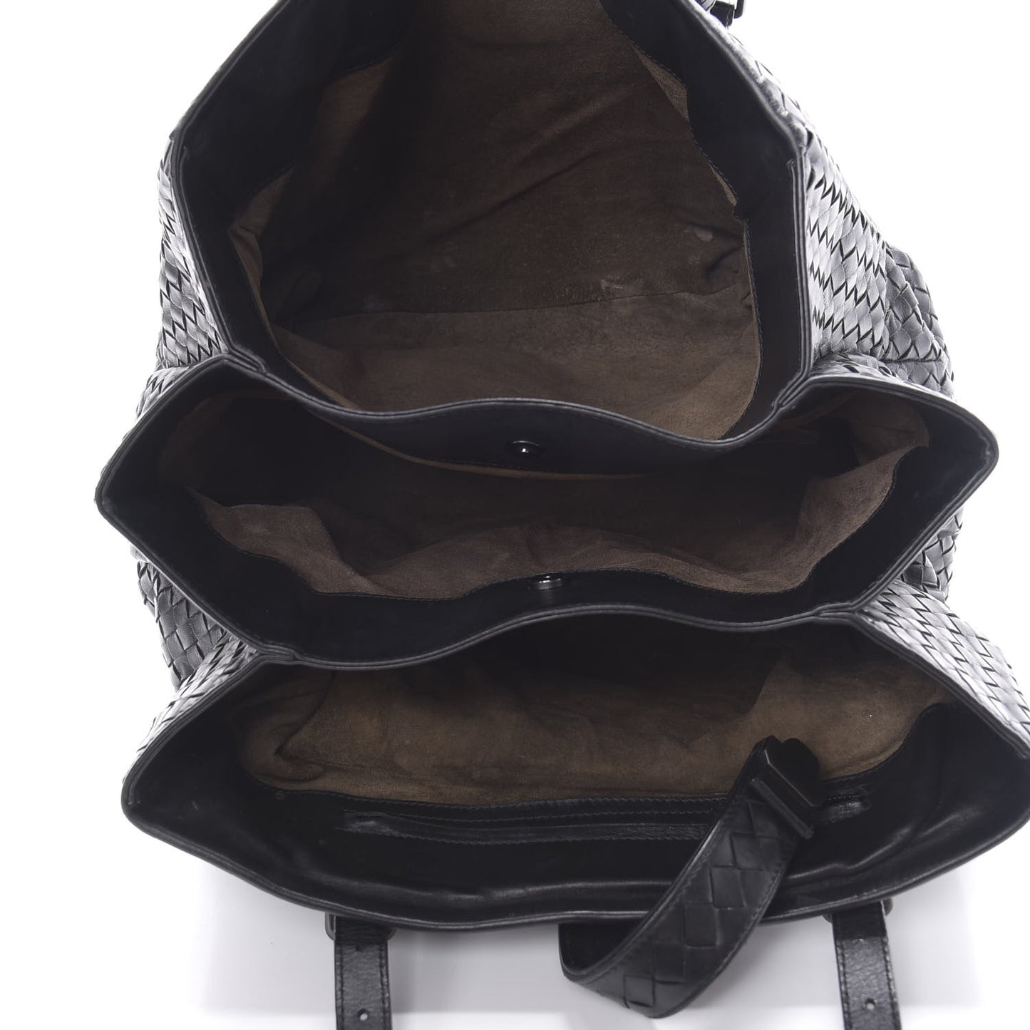 Nappa Intrecciato Medium Roma Tote Black