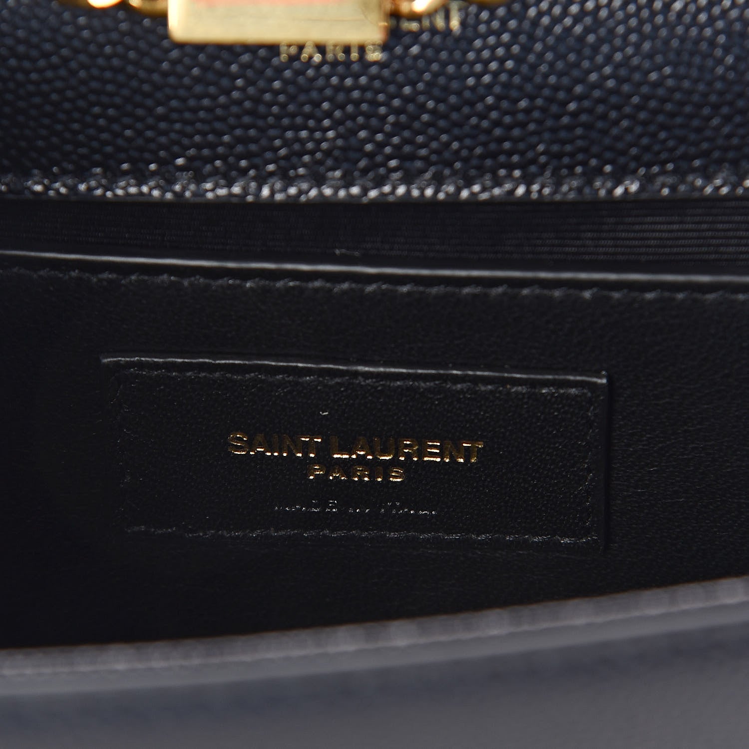 Saint Laurent Grain De Poudre Small Monogram Kate Satchel Black 6 of 9