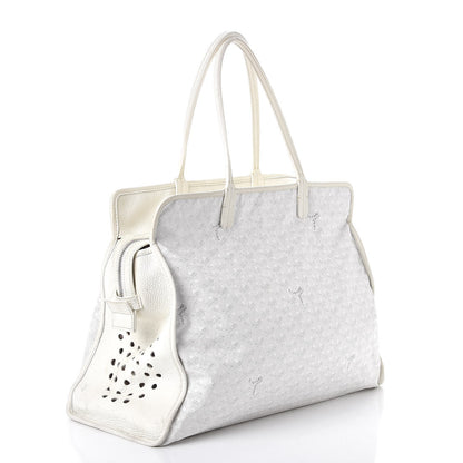 Goyard Goyardine Sac Hardy Pet Carrier PM White 3 of 16