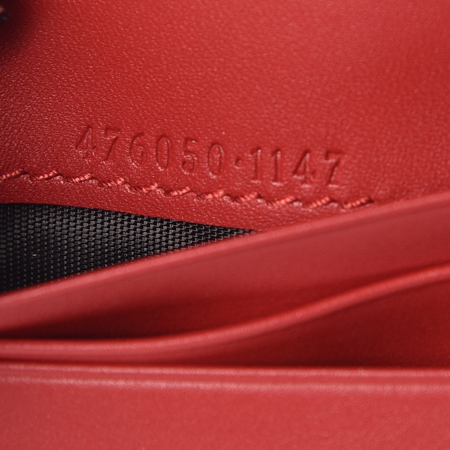 GG Supreme Monogram Cherry Embellished Card Case Wallet Hibiscus Red