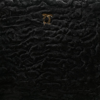 Chanel Persian Lamb Fur Shoulder Bag Black 7 of 9
