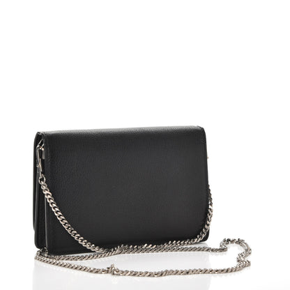 Givenchy Sugar Goatskin Pandora Chain Wallet Black 4 of 11