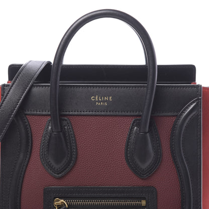 Celine Drummed Calfskin Nubuck Nano Tri-Color Luggage 9 of 9