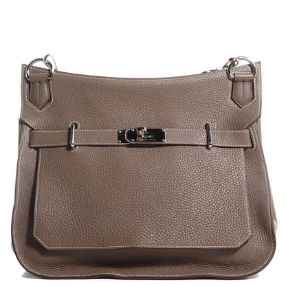 Hermes Taurillon Clemence Jypsiere 34 Etoupe 1 of 18