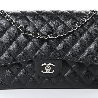 Chanel Caviar Quilted Jumbo Double Flap Black 8 of 16