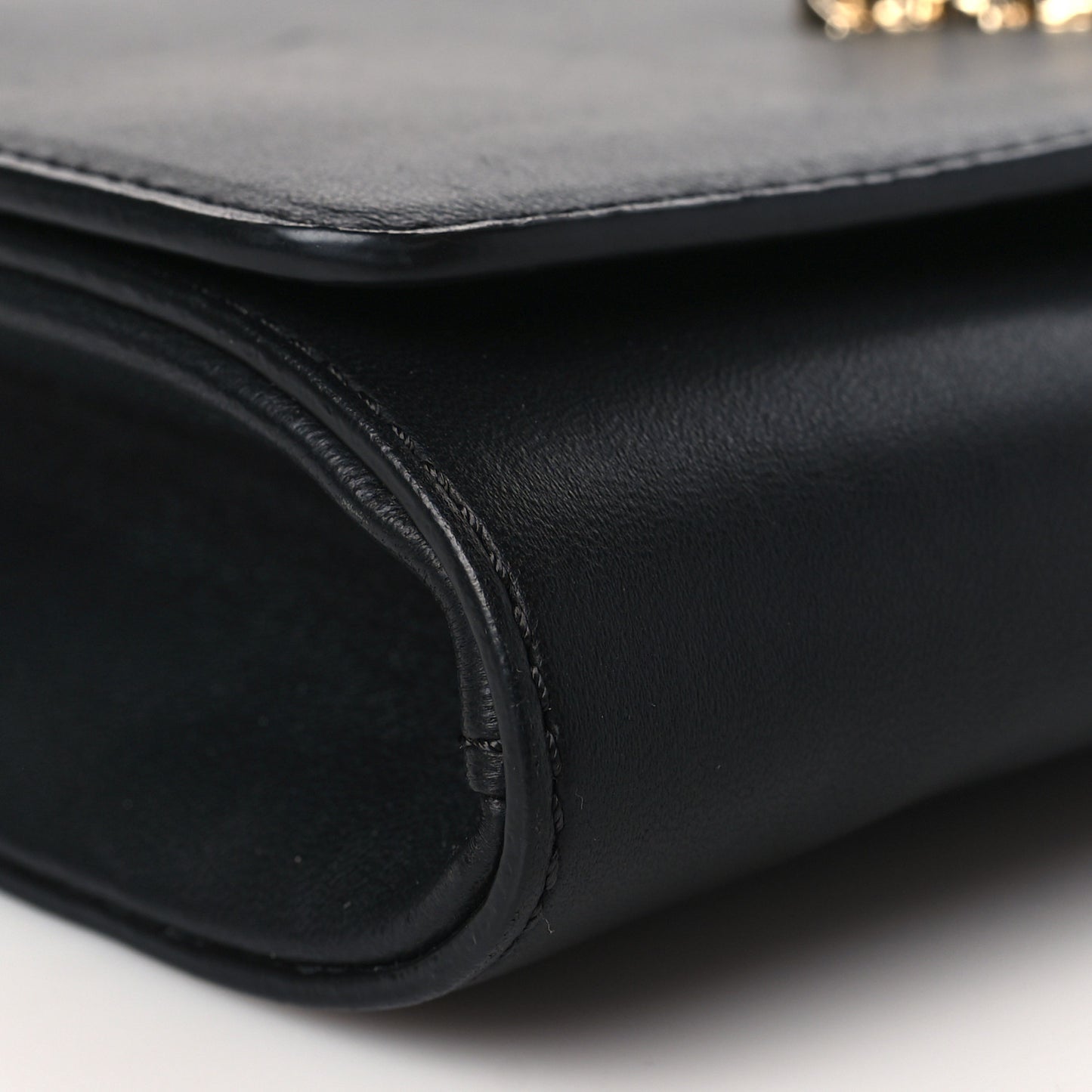 Vitello Palazzo Medusa Evening Clutch Bag Black