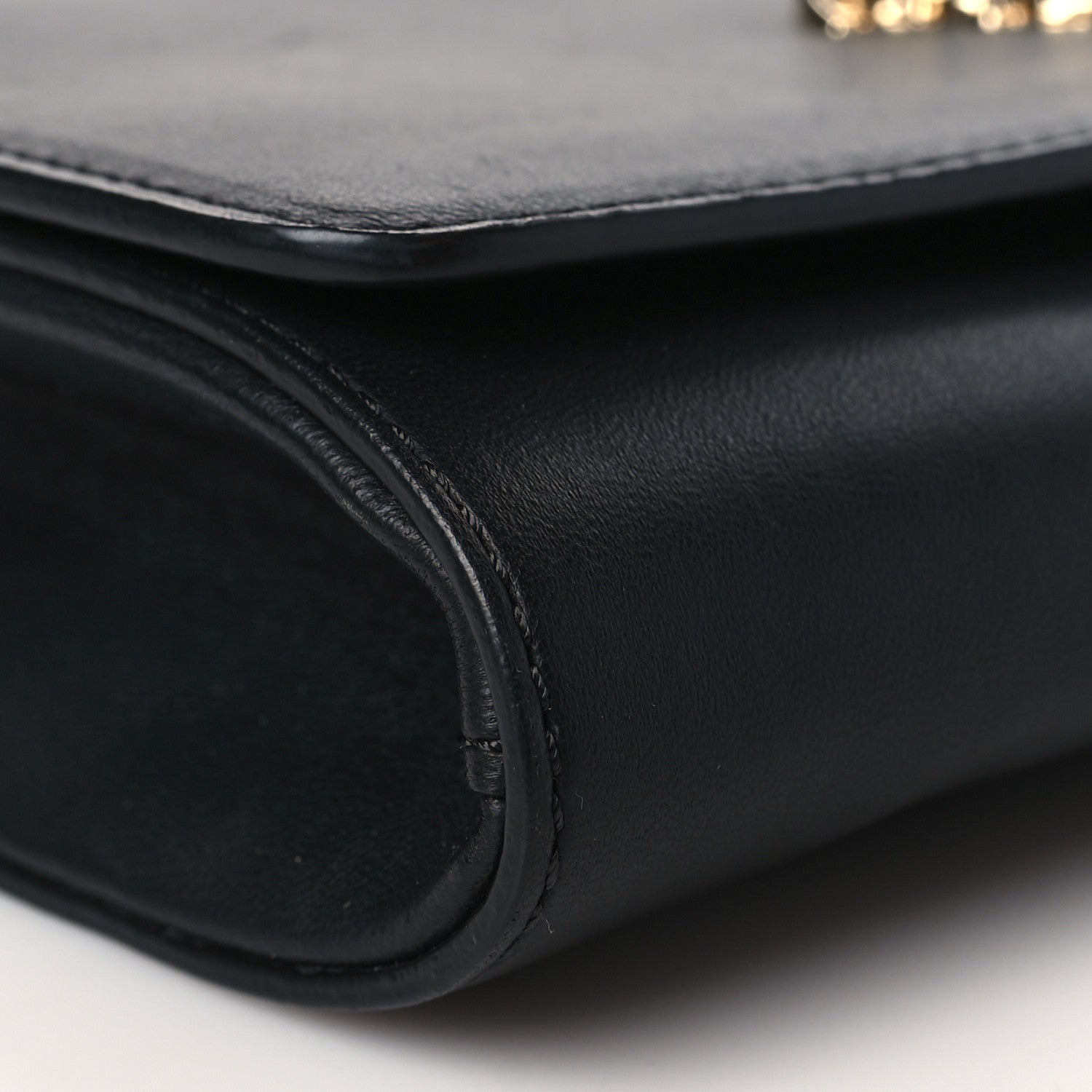 Versace Vitello Palazzo Medusa Evening Clutch Bag Black 9 of 10
