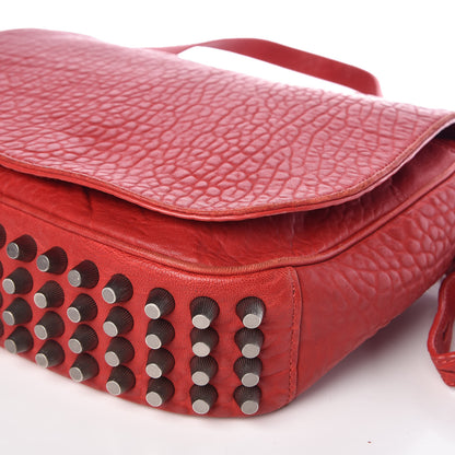 Alexander Wang Pebbled Lambskin Lia Sling Red Nickel Hardware 8 of 15