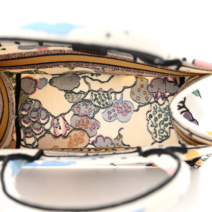 Christian Dior Canvas Embroidered Ciel De Reve Small Book Tote Latte Multicolor 5 of 15