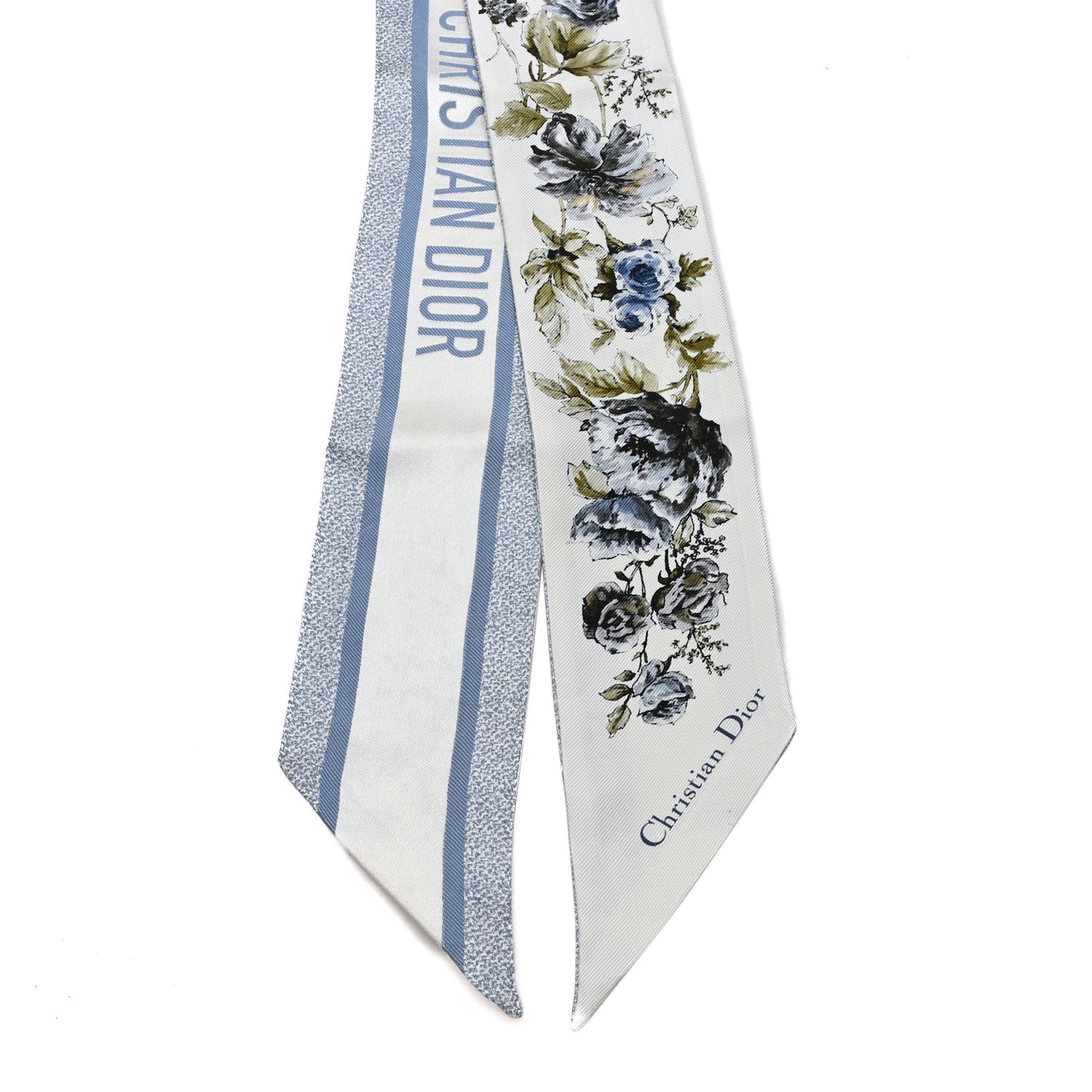 Silk Twill D-Floral Mitzah Scarf