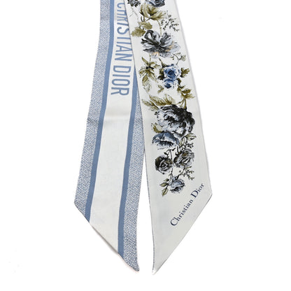 Christian Dior Silk Twill D-Floral Mitzah Scarf 2 of 3