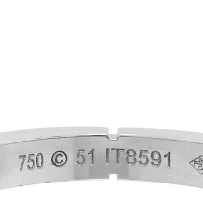 Cartier 18K White Gold Maillon Panthere Wedding Band Ring 51 5.75 4 of 4