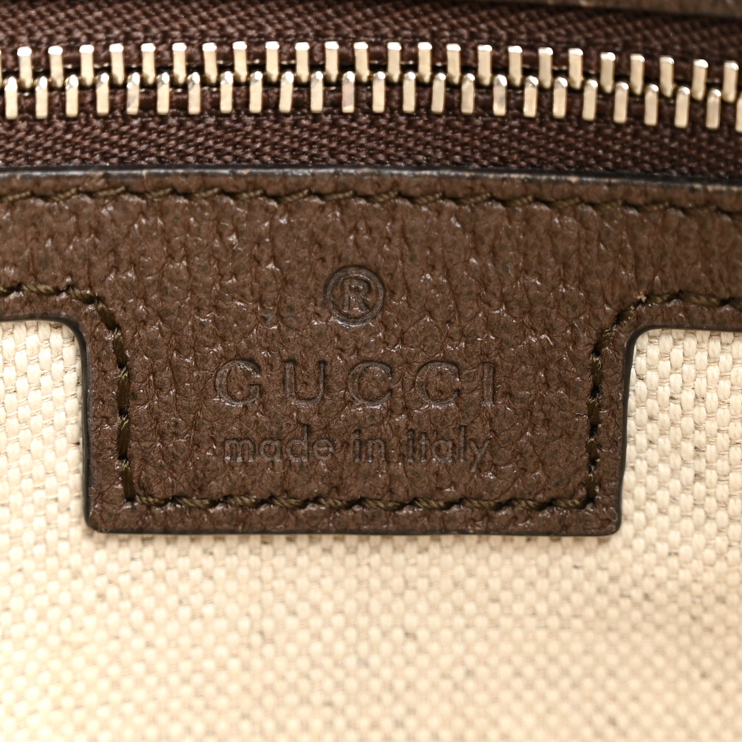Gucci GG Supreme Monogram Textured Calfskin Web Large Attache Shoulder Bag Beige Ebony New Acero 6 of 11