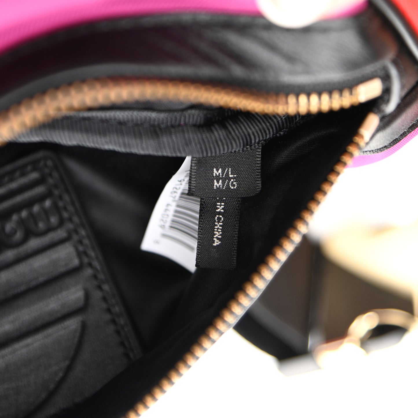 Calfskin Nylon Sport Belt Bag Purple Red