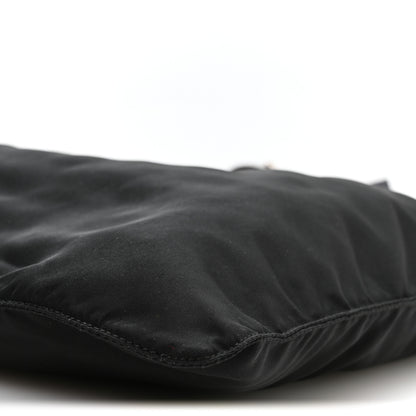 Prada Nylon Vela Flat Messenger Bag Black 10 of 11