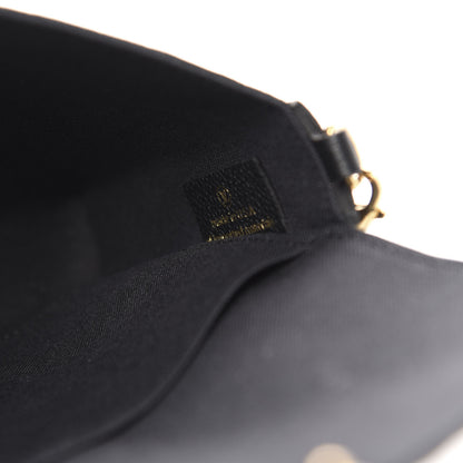 Louis Vuitton Empreinte Pochette Felicie Chain Wallet Black 10 of 13
