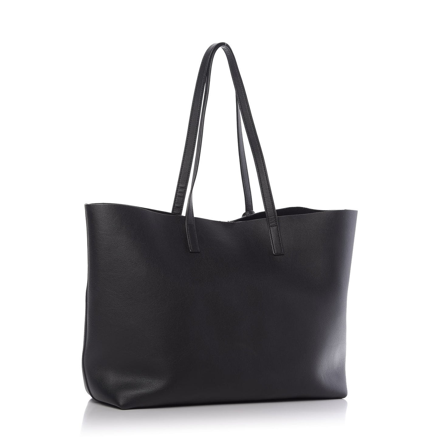 Calfskin Large Shopping Tote Black