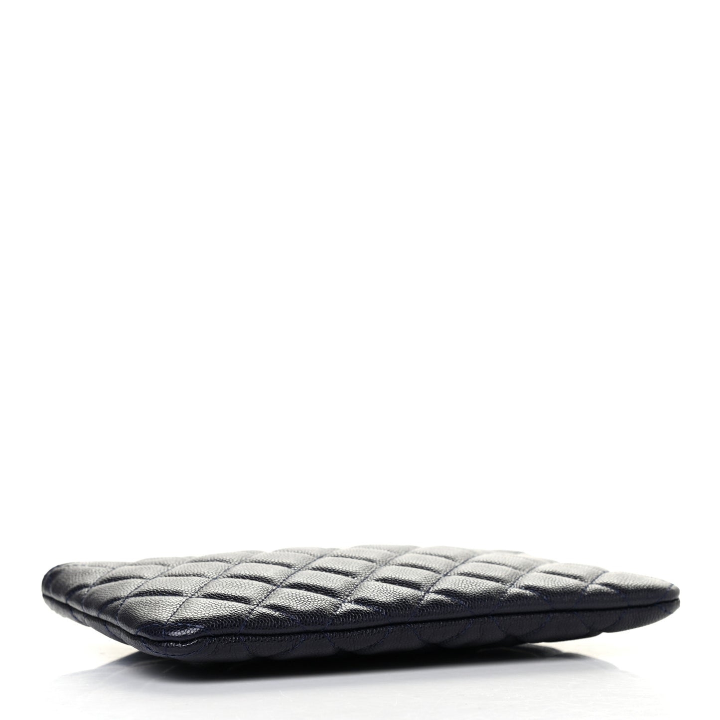 Caviar Quilted Cosmetic Case Navy