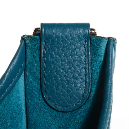 Hermes Taurillon Clemence Evelyne III PM Bleu Izmir 14 of 14