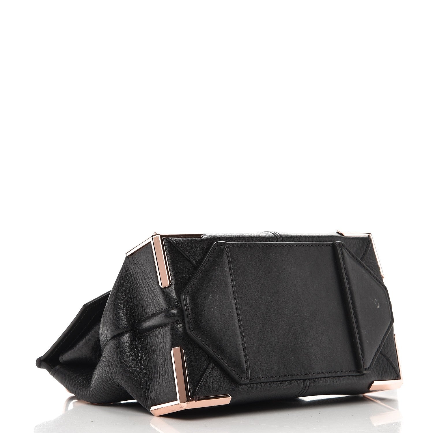 Alexander Wang Calfskin Small Marion Soft Black Rose Gold Hardware 4 of 9
