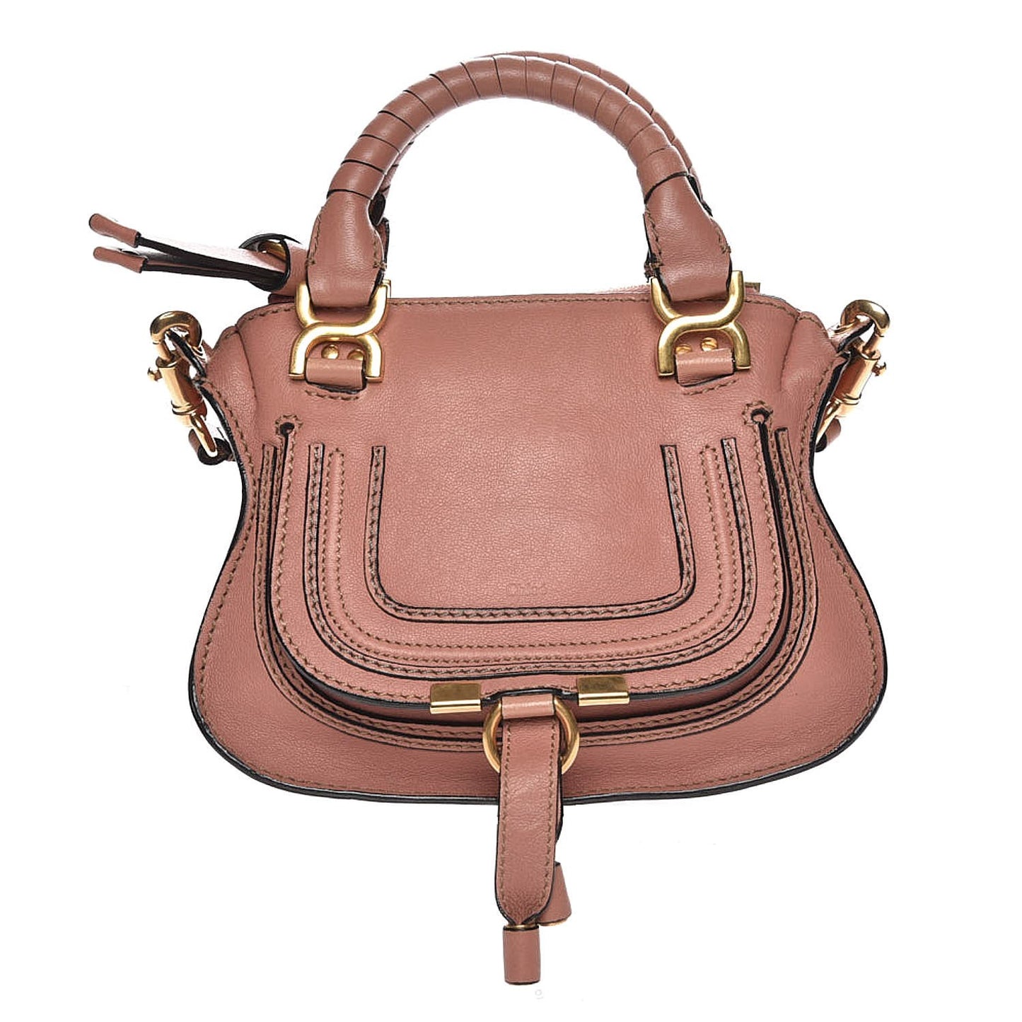 Calfskin Mini Marcie Satchel Waterlily