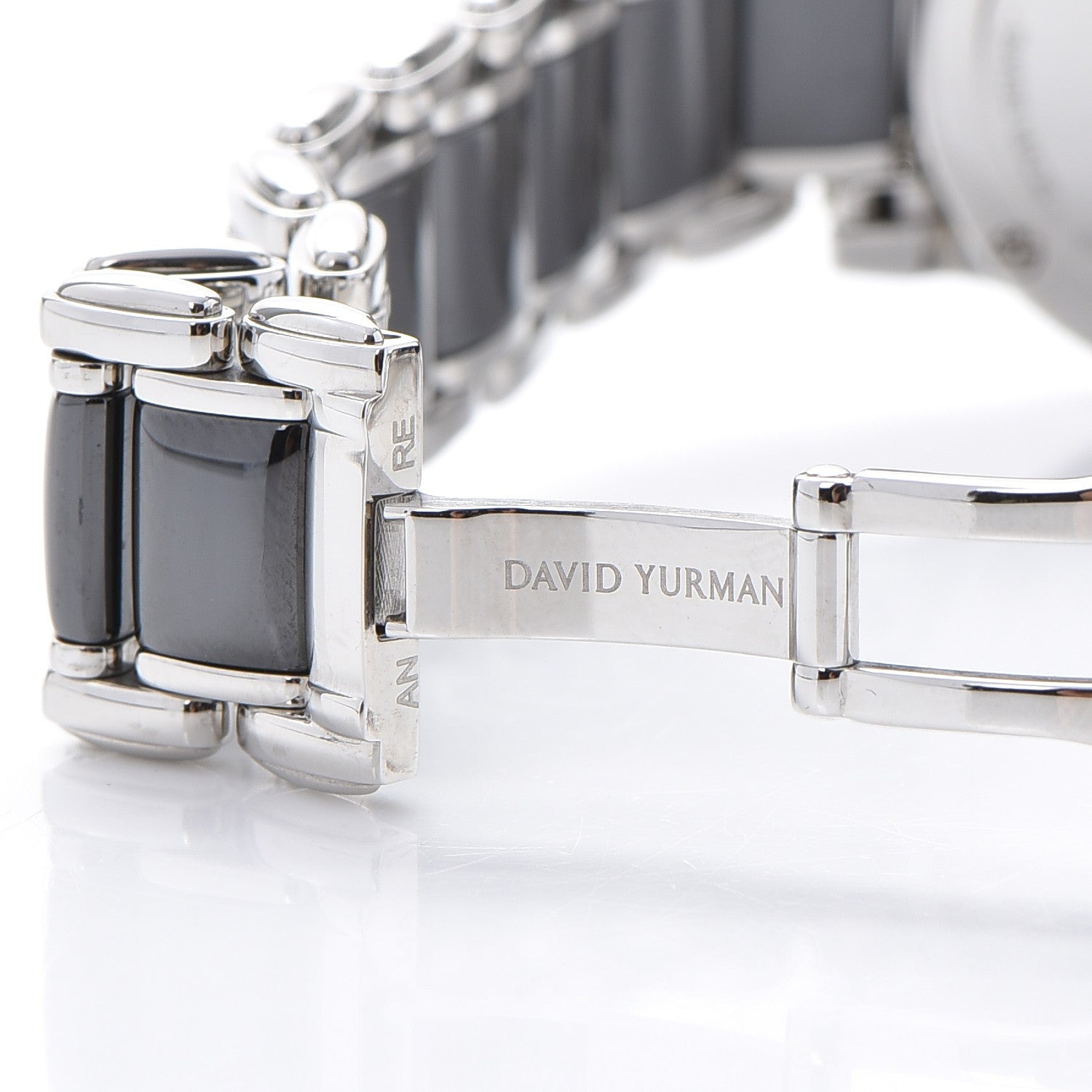 David Yurman Stainless Steel Ceramic Diamond 30mm Classic Quartz Watch Black 6 of 9