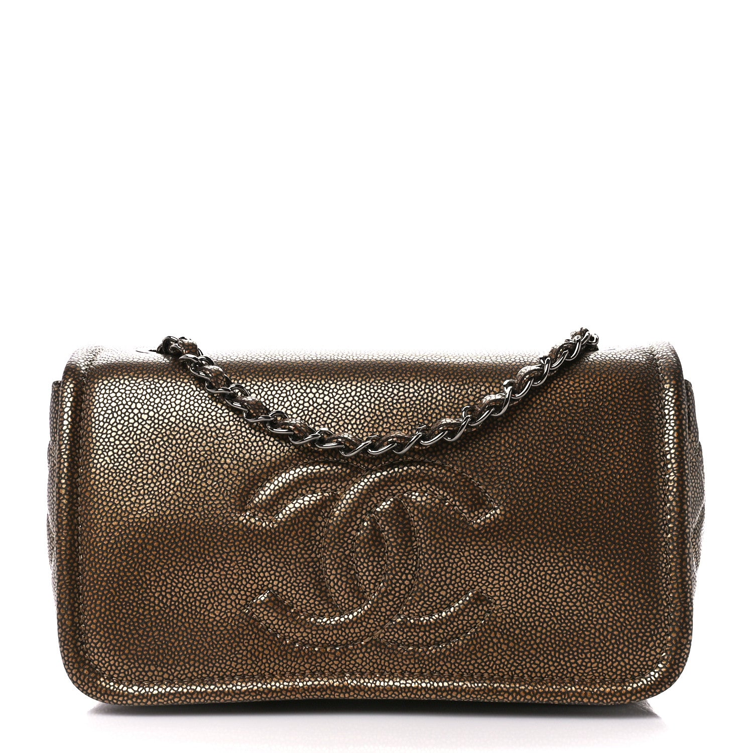 Chanel Metallic Caviar Medium Timeless CC Flap Bronze 1 of 11