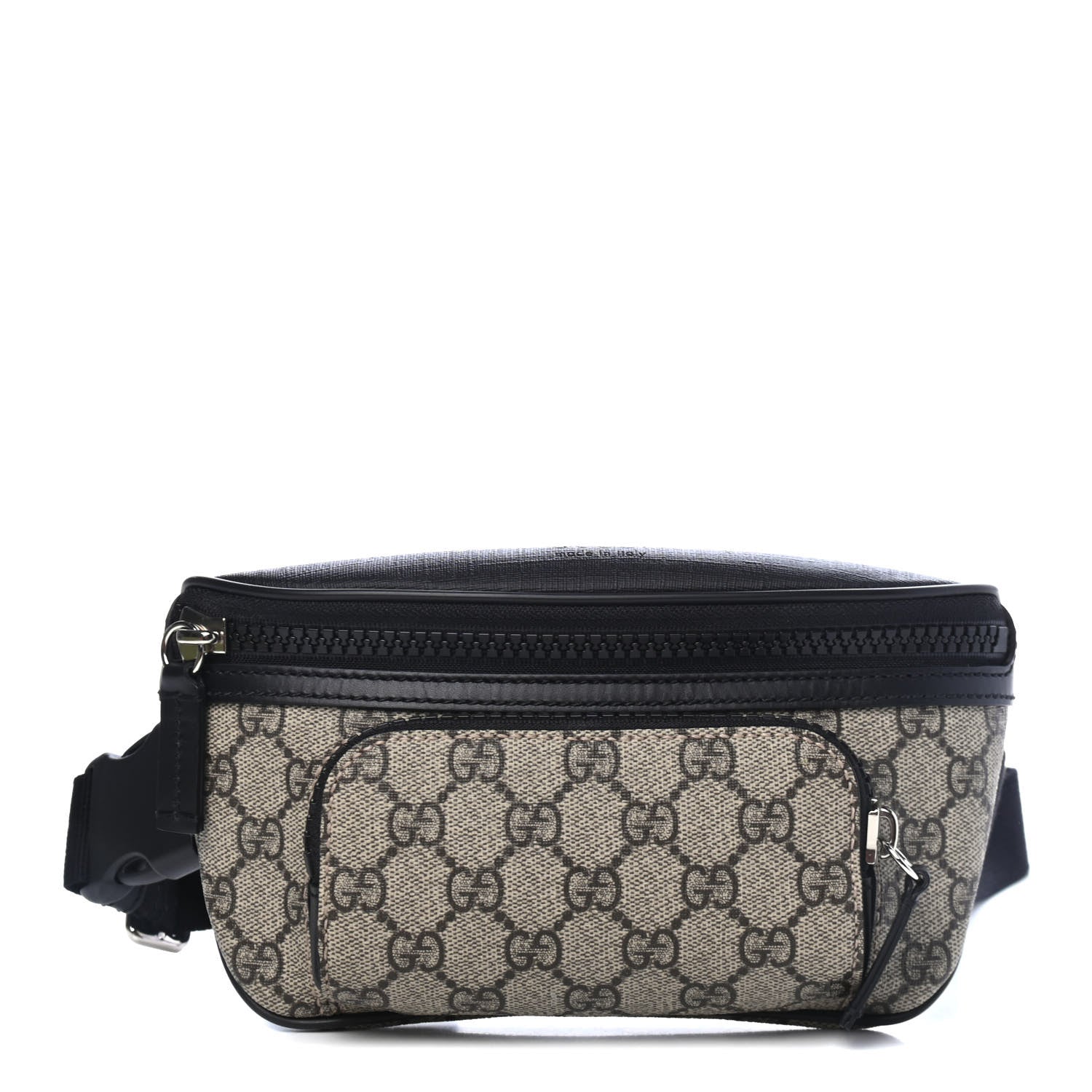 Gucci GG Supreme Monogram Belt Bag Black 1 of 4