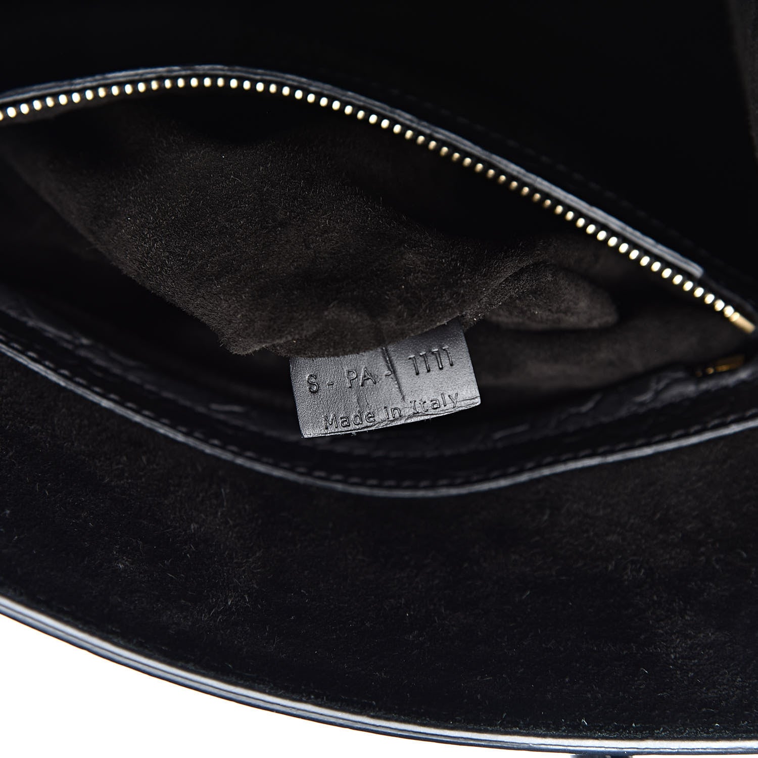 Celine Crocodile Embossed Calfskin Medium Phantom Luggage Black 7 of 14