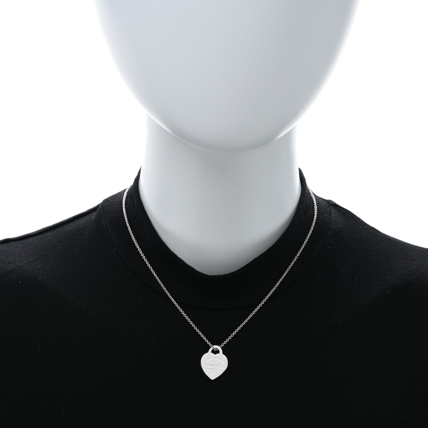Tiffany Sterling Silver Small Return To Tiffany Heart Pendant Necklace 2 of 4