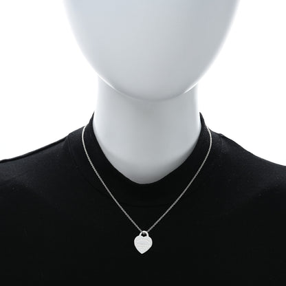 Tiffany Sterling Silver Small Return To Tiffany Heart Pendant Necklace 2 of 4