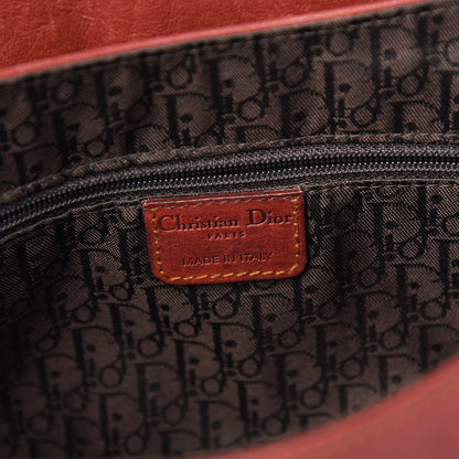 Christian Dior Calfskin Medium Gaucho Double Saddle Bag Red 5 of 13