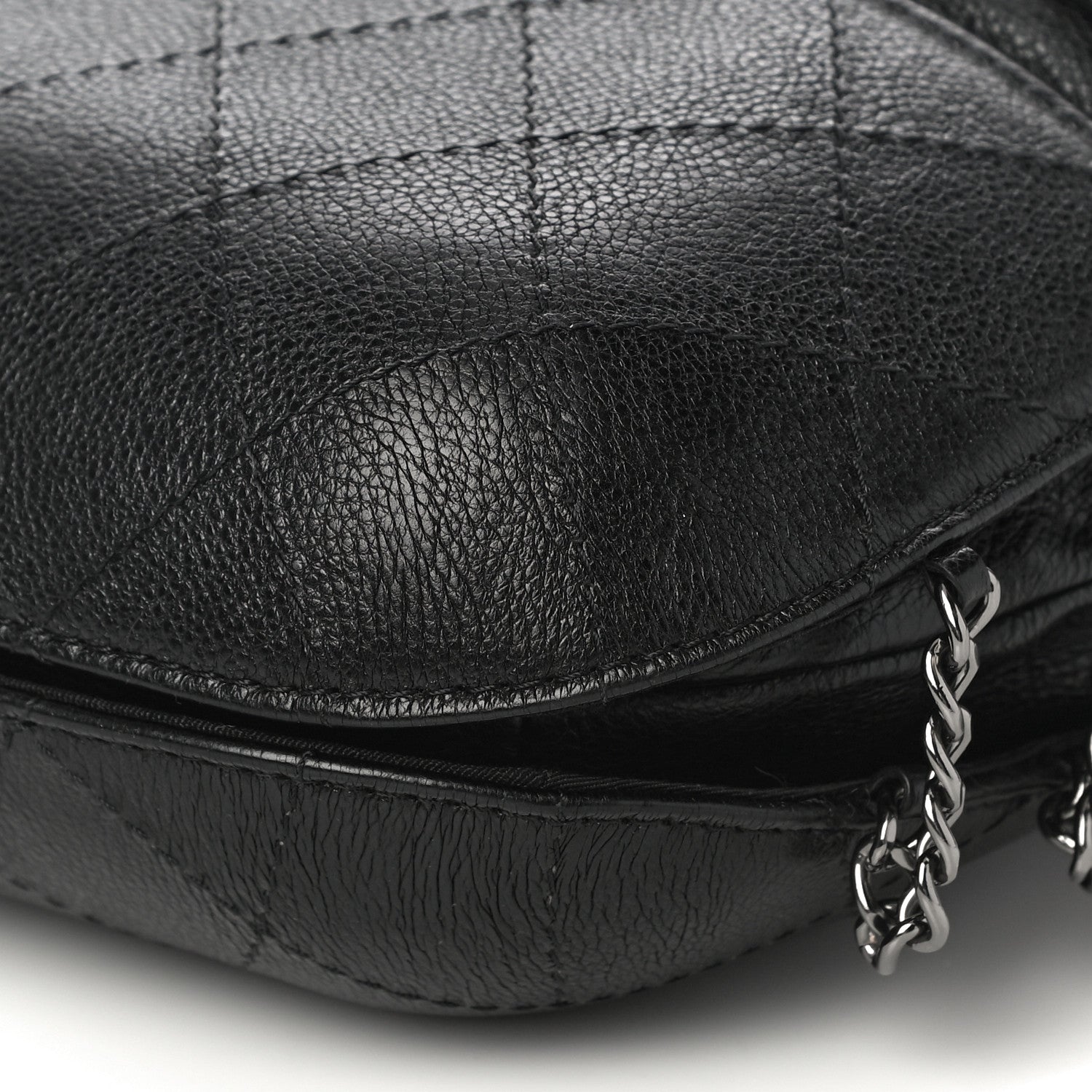 Chanel Calfskin Quilted Small Gabrielle Bucket Black 10 of 10
