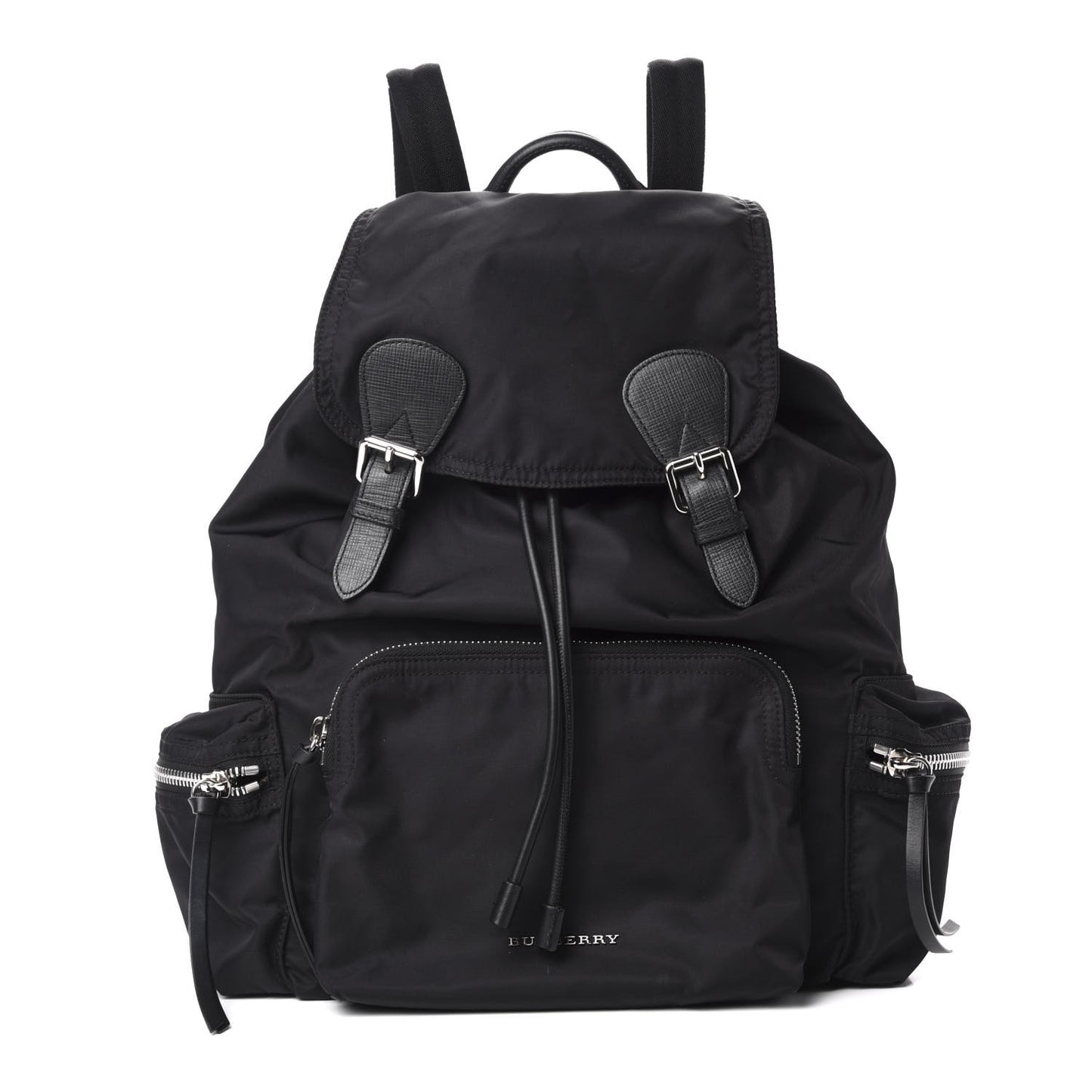 Technical Nylon Large Rucksack Backpack Black