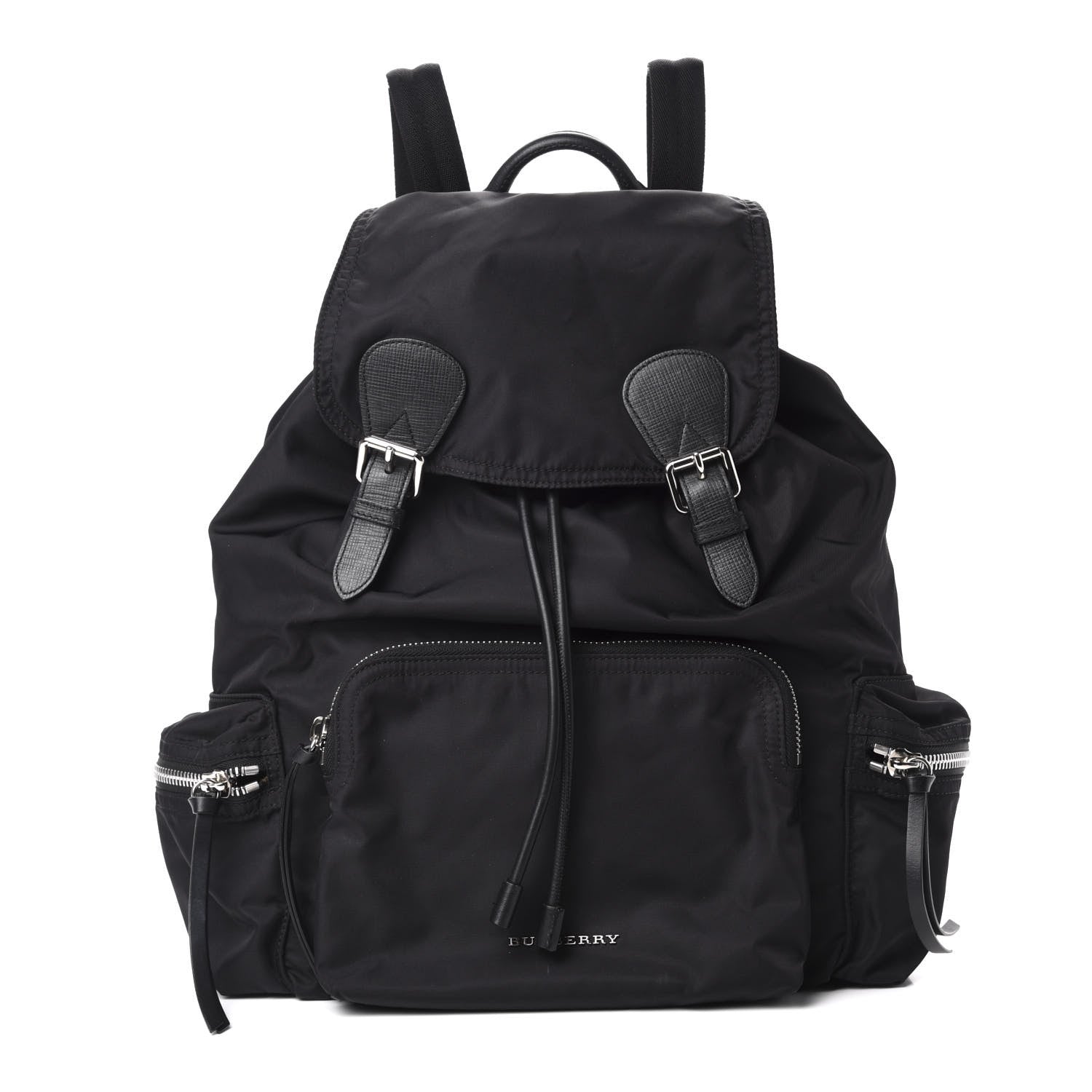 Burberry Technical Nylon Large Rucksack Backpack Black 1 of 8