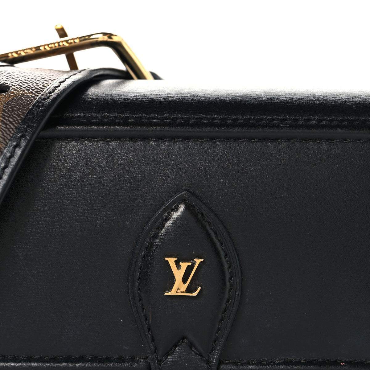 Calfskin Monogram Officier Pouch Black