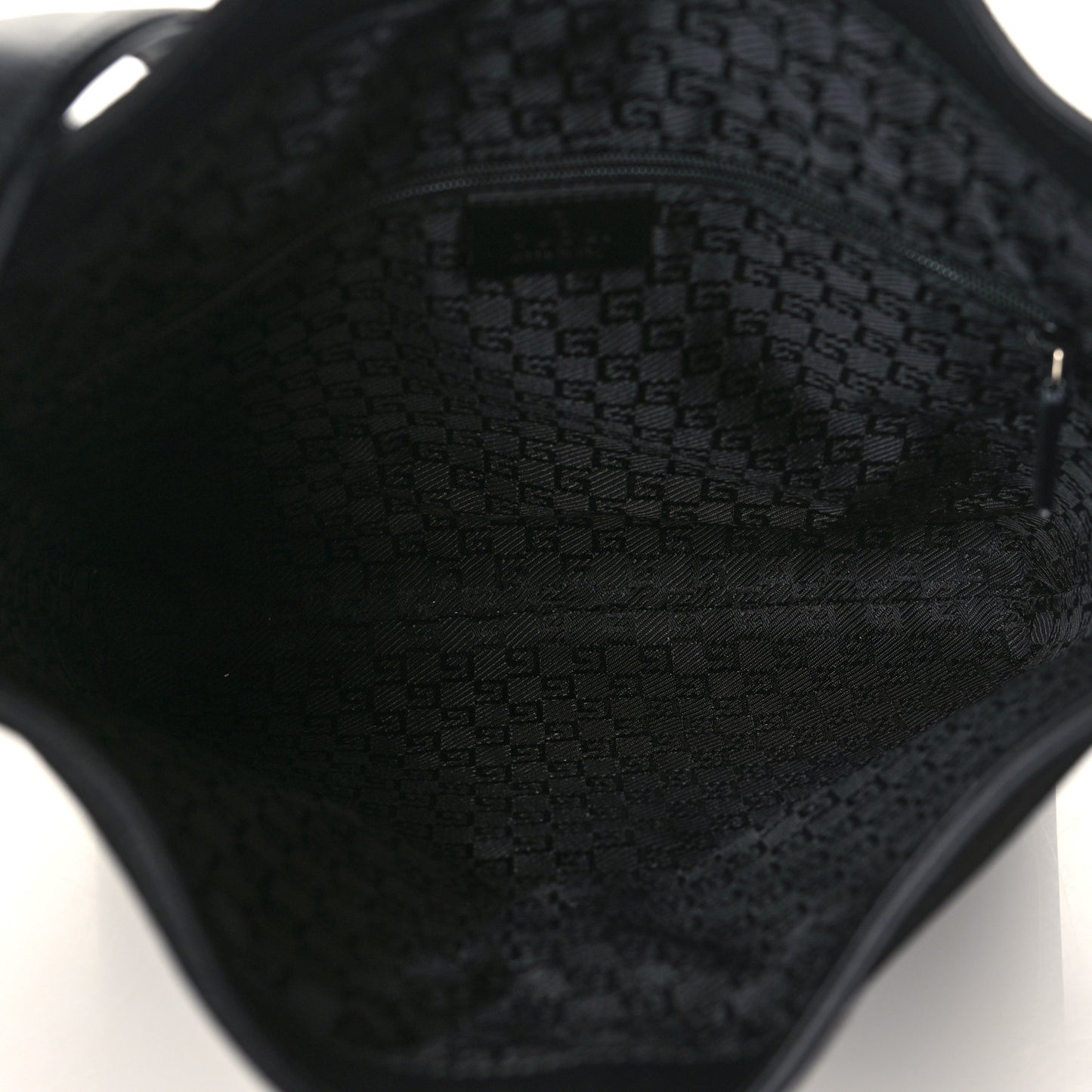 Suede Calfskin Jackie O Vertical Tote Black