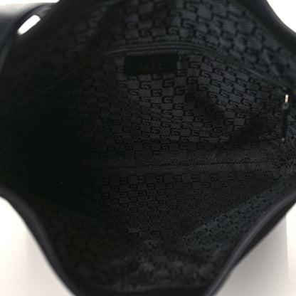 Gucci Suede Calfskin Jackie O Vertical Tote Black 5 of 10