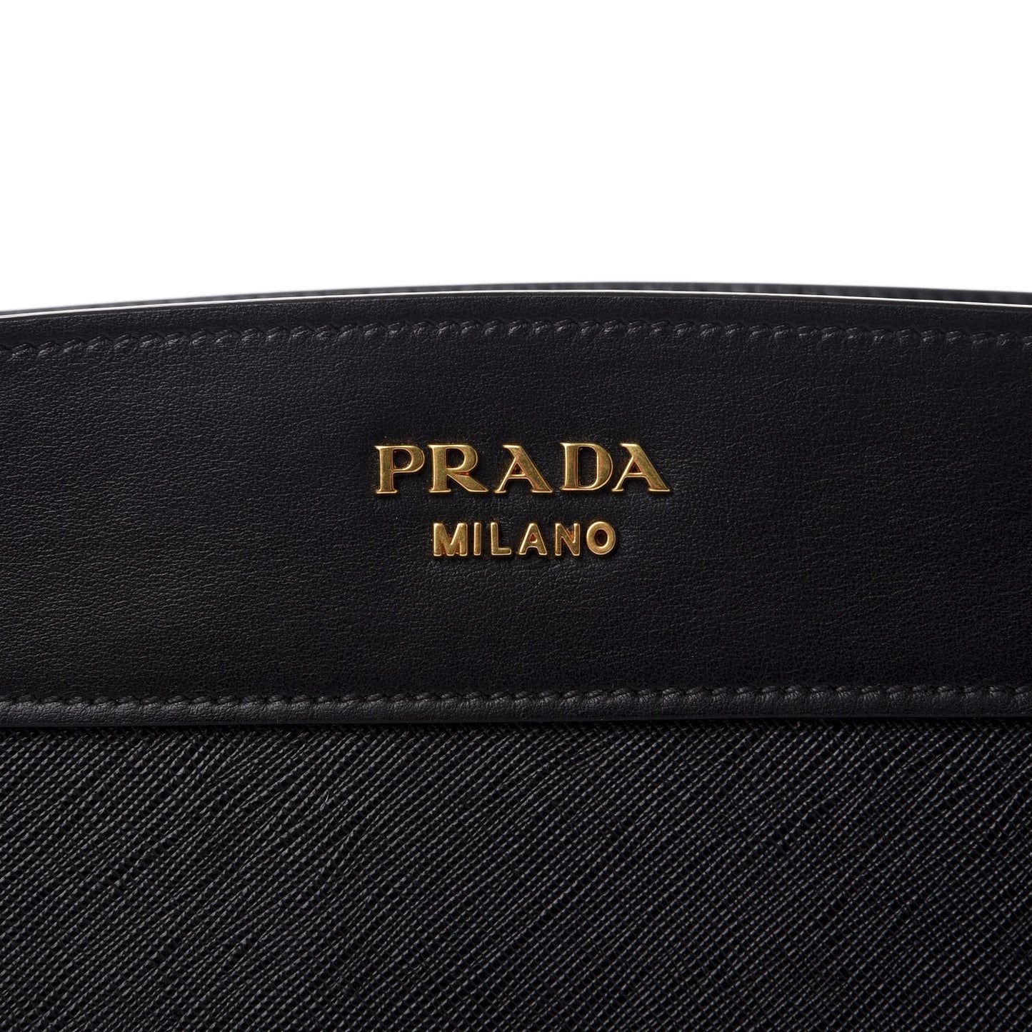 Saffiano City Calfskin Esplanade Crossbody Bag Black