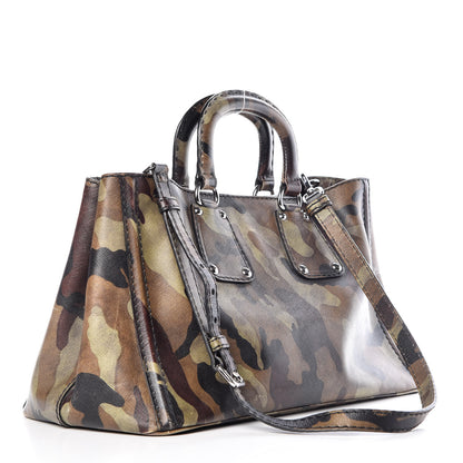 Prada Saffiano Soft Camouflage Military Tote Mimetico 3 of 11
