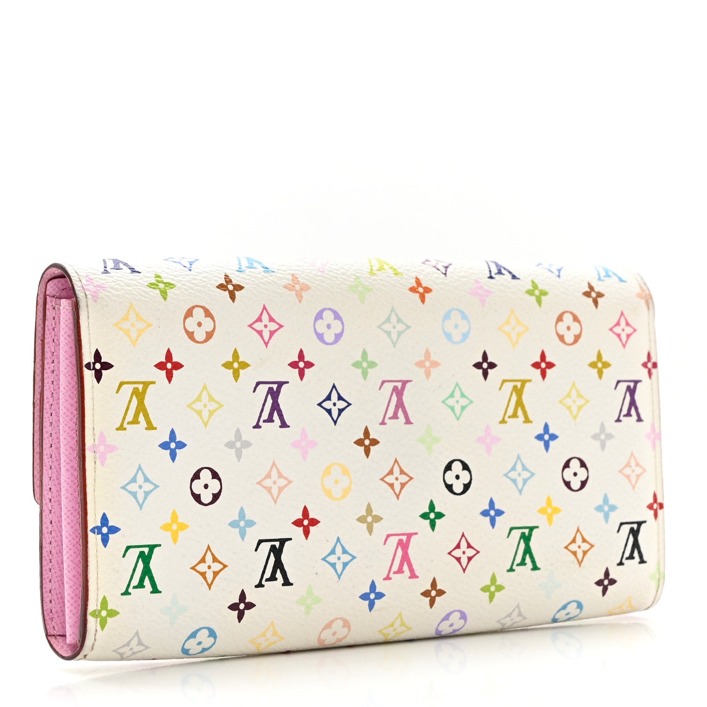 Monogram Multicolor Sarah Wallet White Litchi