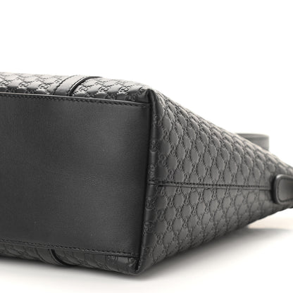 Gucci Soft Microguccissima Small Zippered Satchel Black 10 of 10