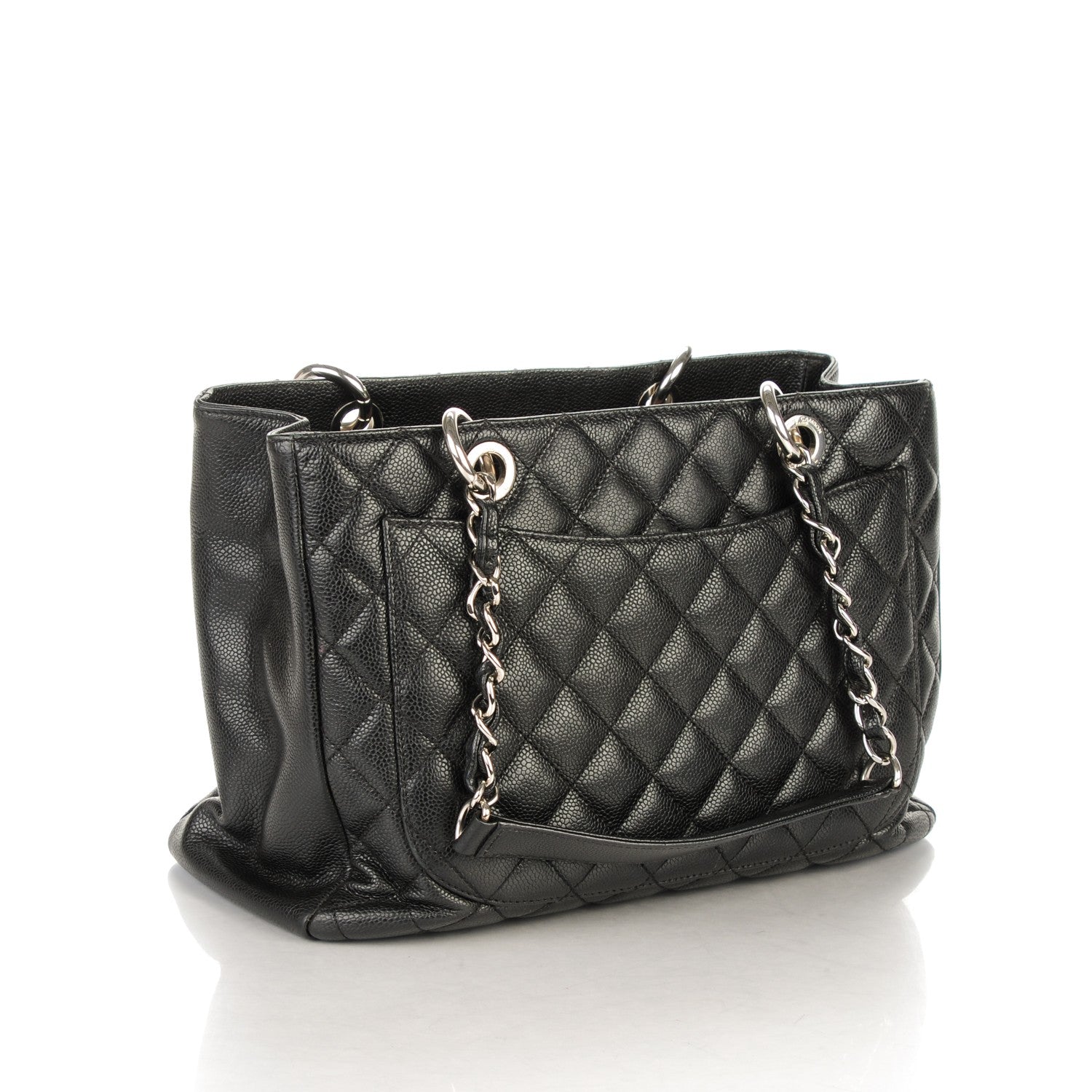 Chanel Caviar Quilted Grand Shopping Tote GST Black 3 of 7