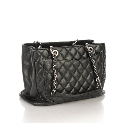 Chanel Caviar Quilted Grand Shopping Tote GST Black 3 of 7