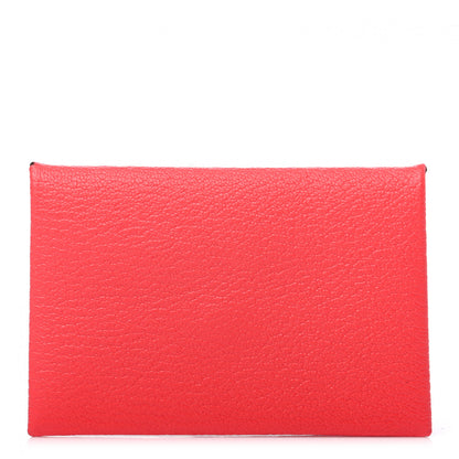 Hermes Chevre Mysore Bastia Verso Coin Purse Rose Texas Quebracho 1 of 7